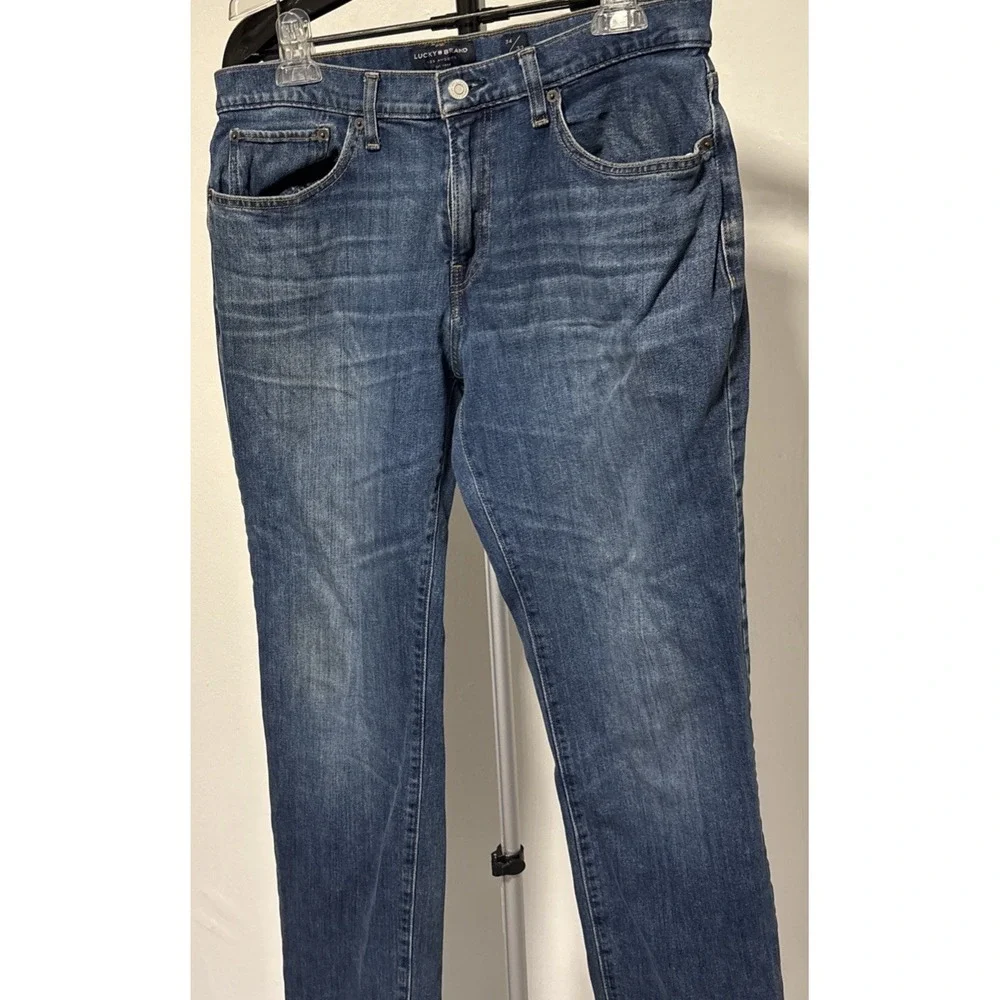 Lucky Brand 121 Slim Mens Jeans Blue Medium Wash 34x32